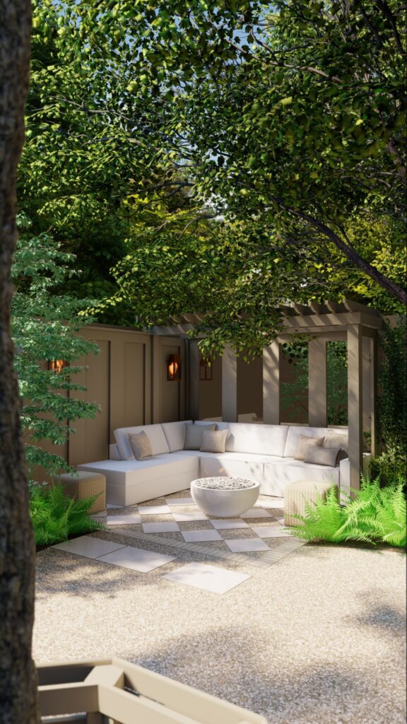 Outdoor Room with Mirrors